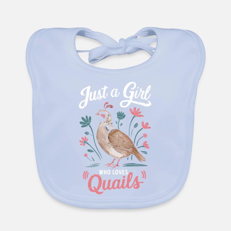 Quail Bird Quails Organic Baby Bibs