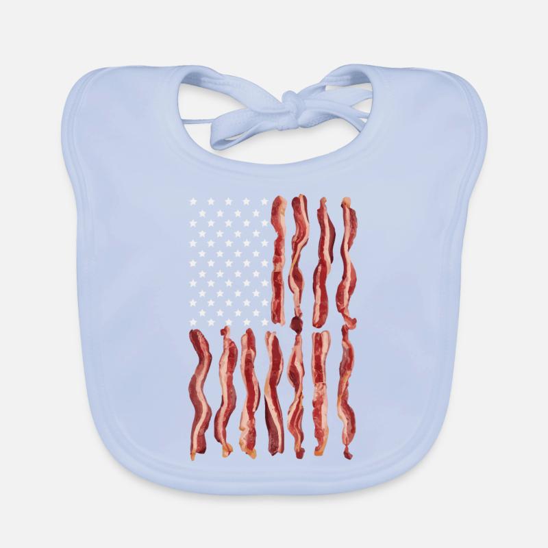 États-Unis Amérique Drapeau Patriotes Bavoir bio Bébé