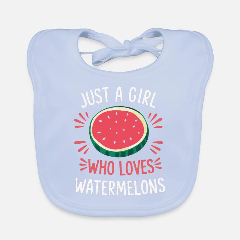Pastèque, melon, fruit Bavoir bio Bébé