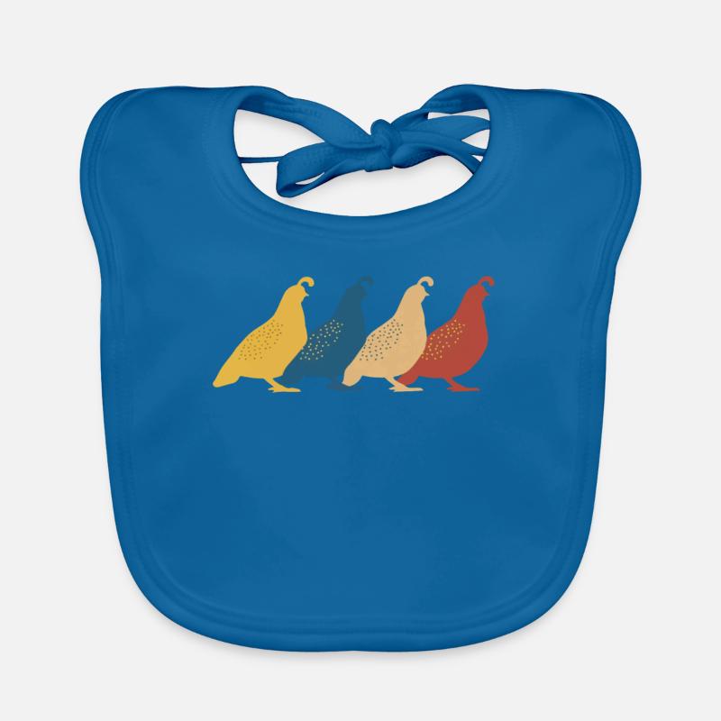 Quail Bird Quails Organic Baby Bibs