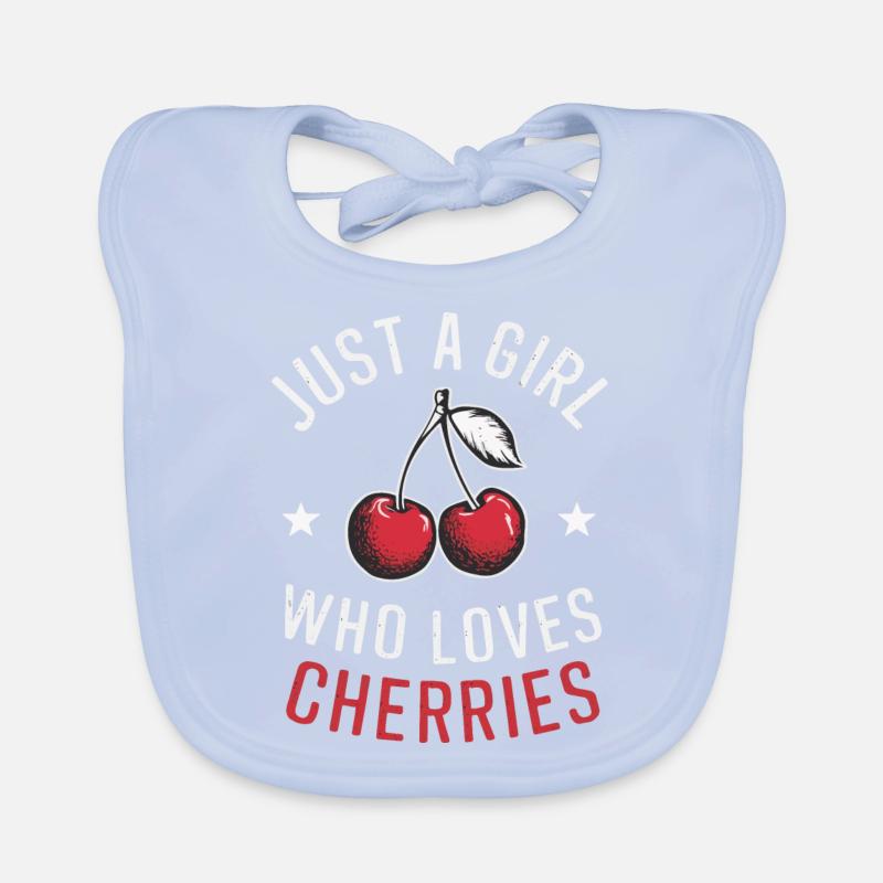 Kirsche Kirschen Früchte Essen Baby Bio-Lätzchen