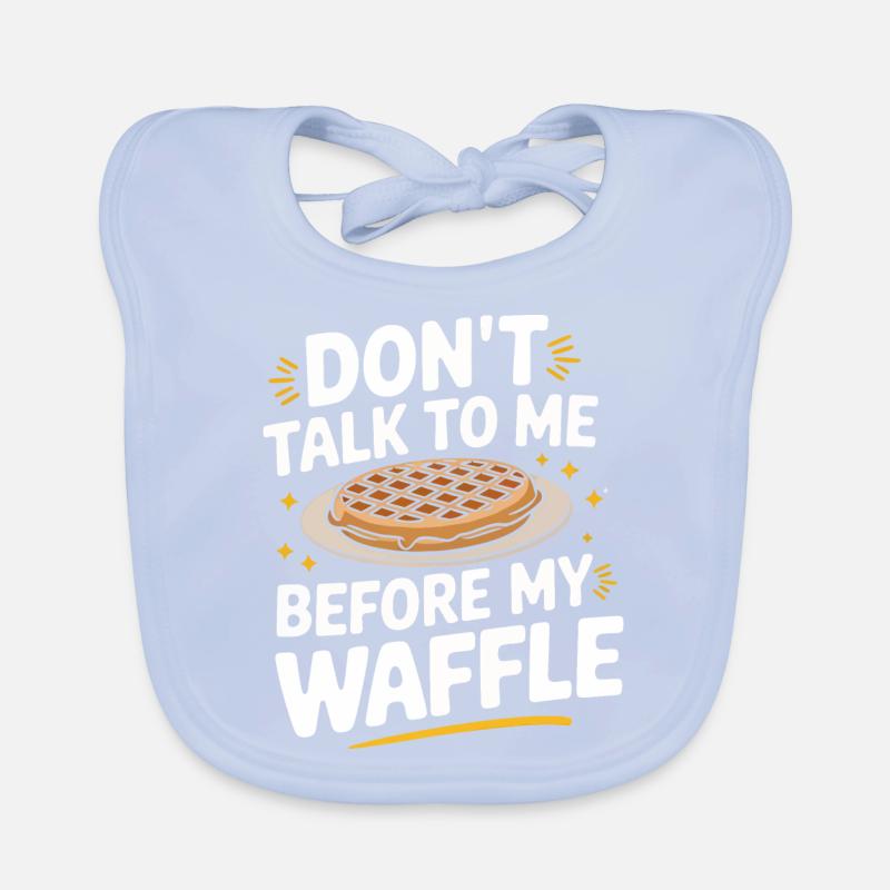 Waffles Breakfast Sweets Organic Baby Bibs