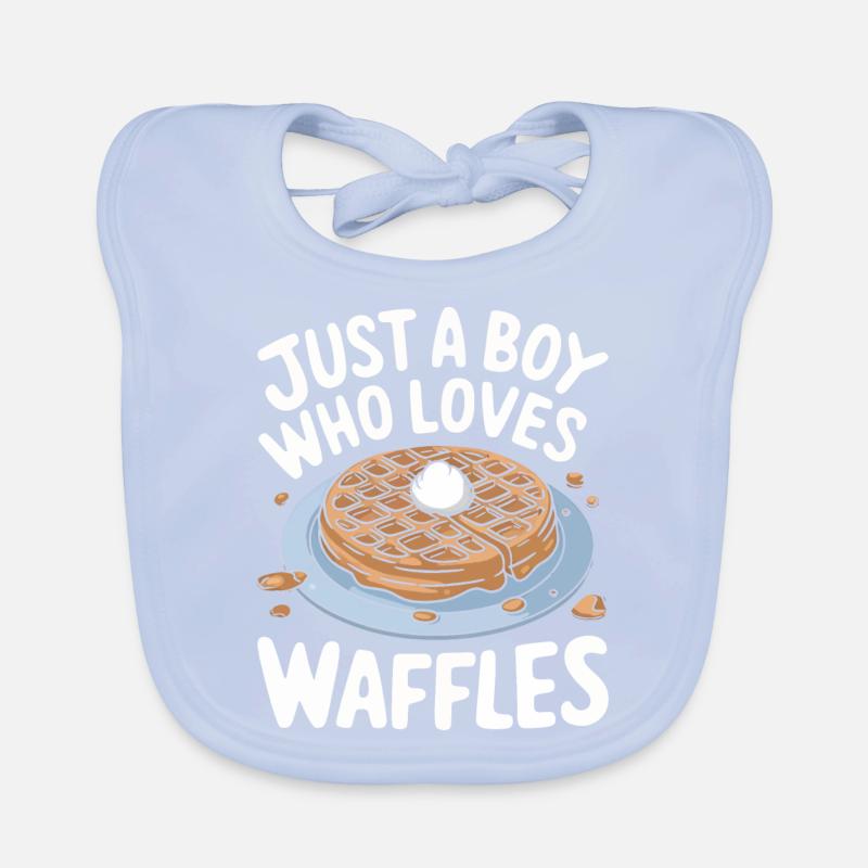 Waffles Breakfast Sweets Organic Baby Bibs
