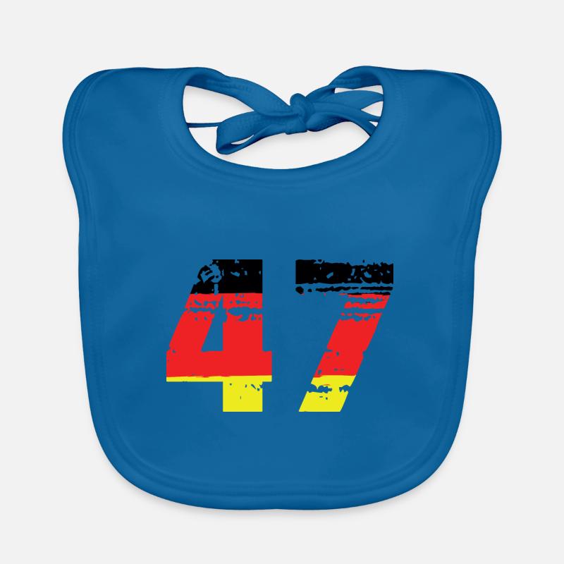47 Number Germany Jersey Organic Baby Bibs
