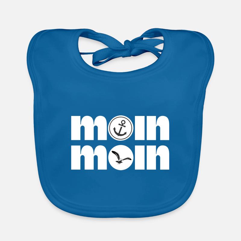 Moin Moin Anker Möve Geschenk Baby Bio-Lätzchen