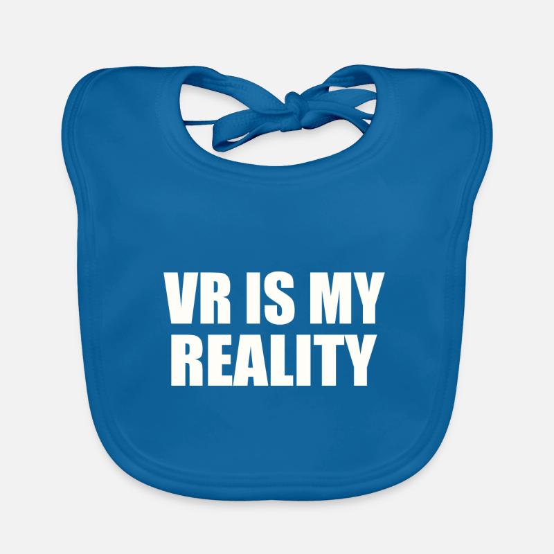 La réalité virtuelle est ma RÉALITÉ Bavoir bio Bébé