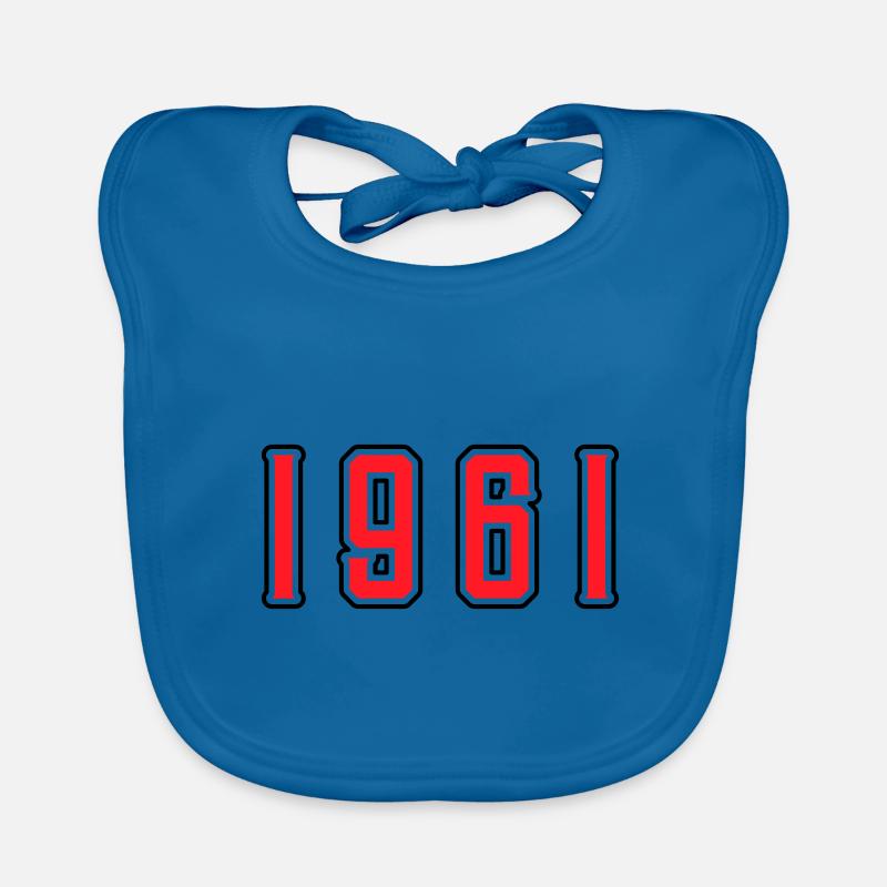 1961 Anniversaire de naissance Bavoir bio Bébé
