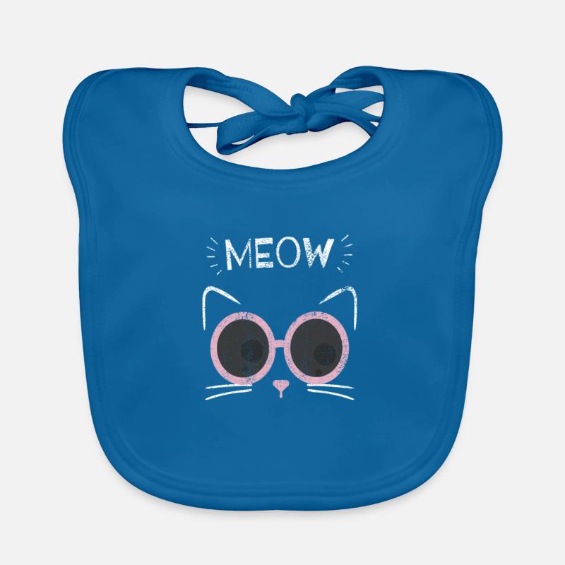 Katze Kätzchen Hipster Katzen Mutter Geschenk Baby Bio-Lätzchen
