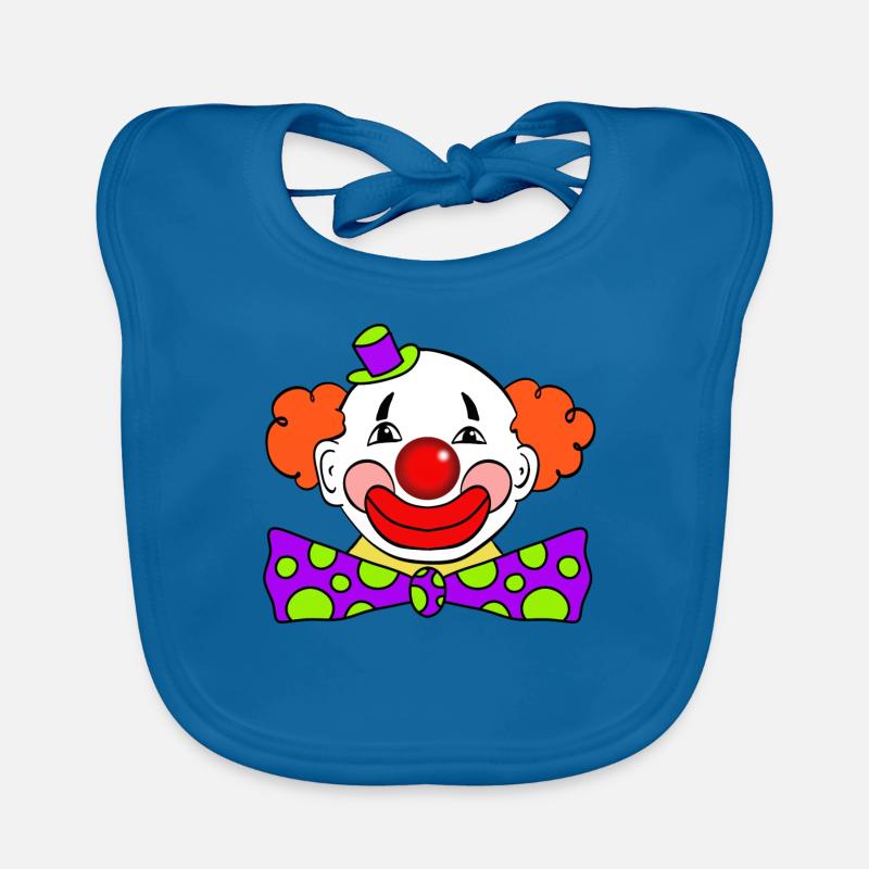 clown Organic Baby Bibs