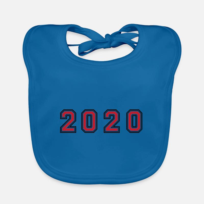 2020 year number Organic Baby Bibs