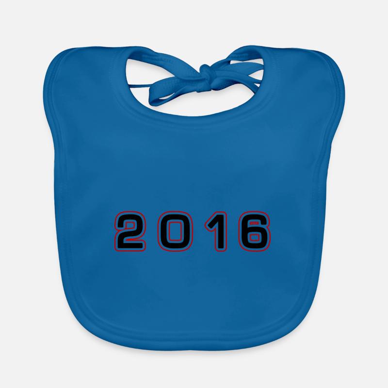 2016 year number Organic Baby Bibs