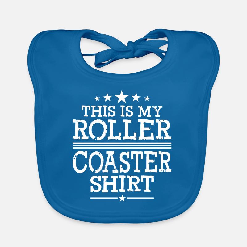 This is my Roller Coaster Shirt Baby Bio-Lätzchen