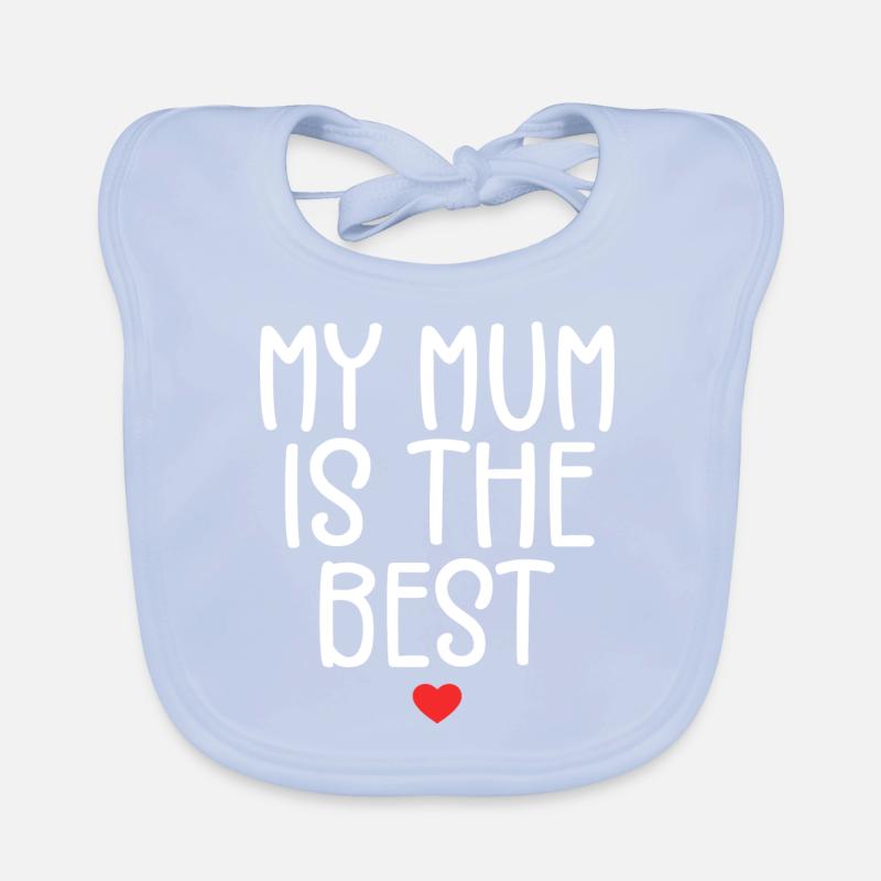 Meine Mutter ist die Beste | Geschenk Mama Baby Bio-Lätzchen