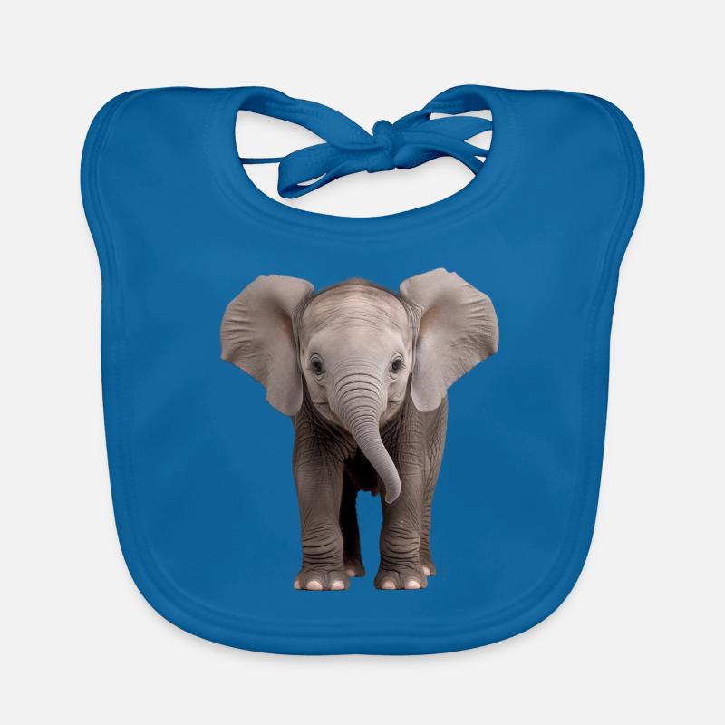 Bébé éléphant Elefant Bavoir bio Bébé
