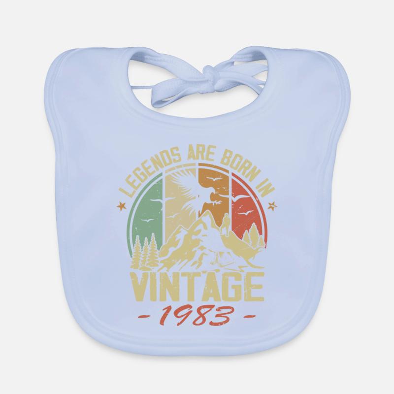Die Legenden wurden 1983 geboren - 41. Geburtstag Baby Bio-Lätzchen