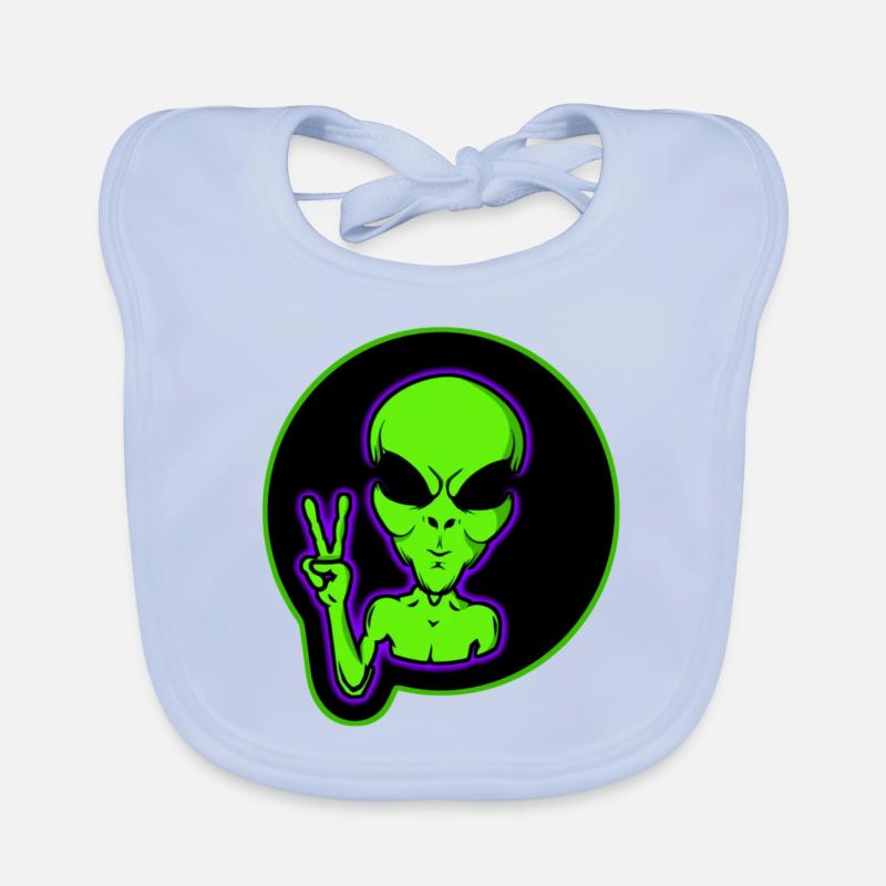 Alien Organic Baby Bibs