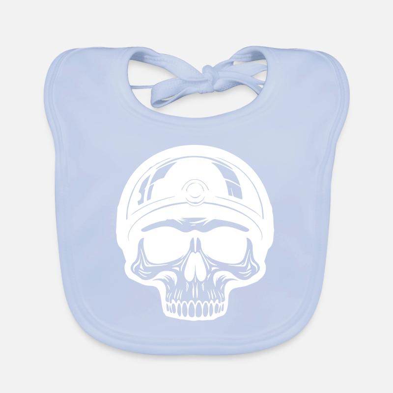 Skelett Biker Baby Bio-Lätzchen