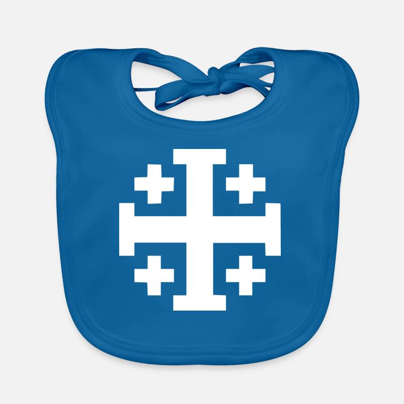 Jerusalem Cross Jerusalem Cross Organic Baby Bibs