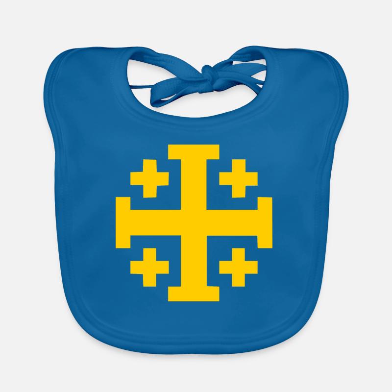 Jerusalem Cross Jerusalem Cross Organic Baby Bibs