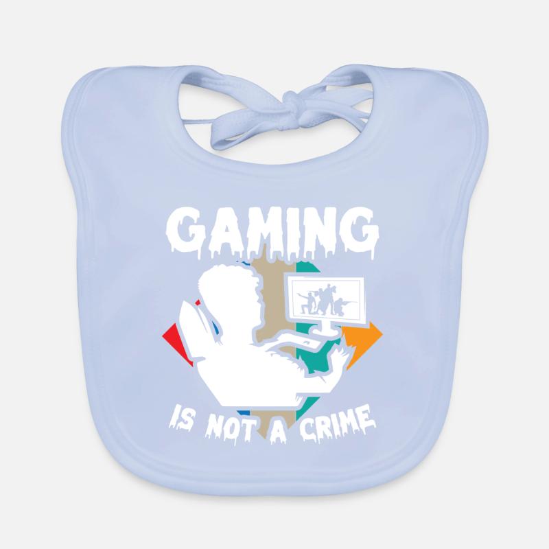 Gaming is not a Crime Baby Bio-Lätzchen