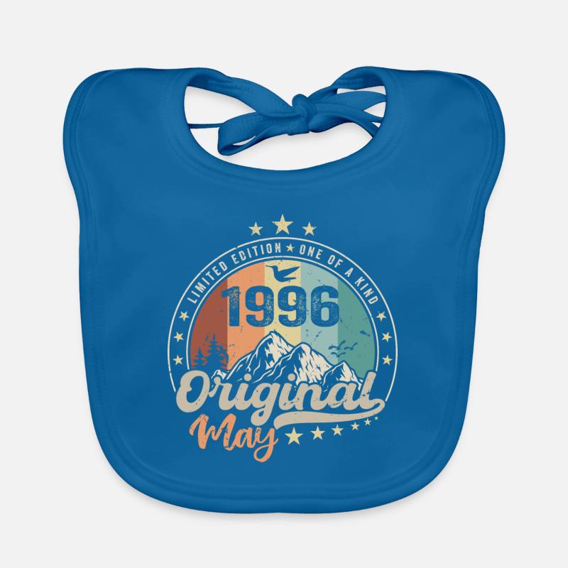 May 1996 Original Birthday Gift May 1996 Organic Baby Bibs