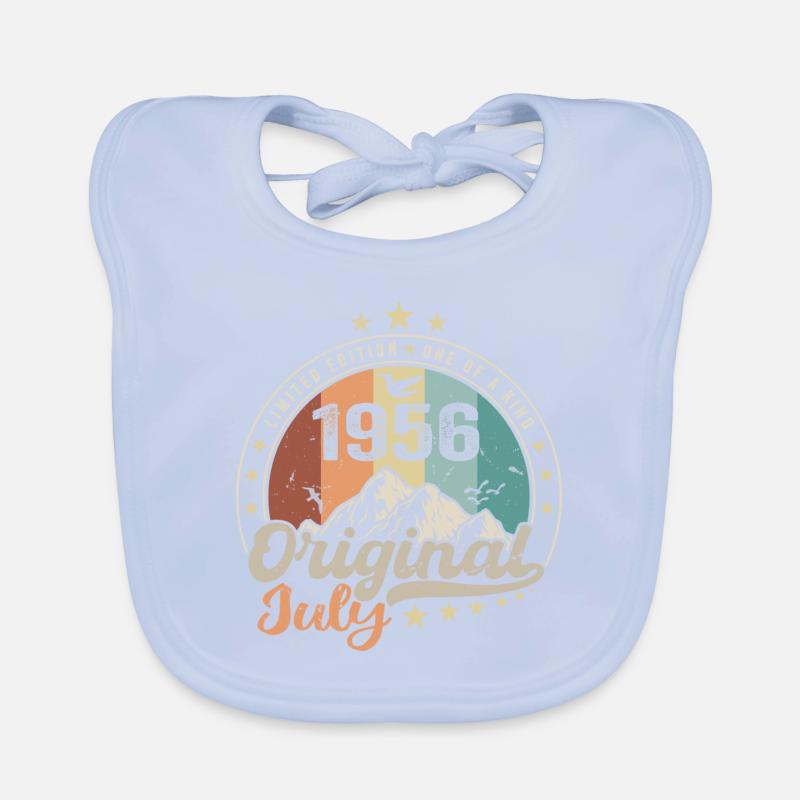 Juli 1956 Jubiläumsgeschenkidee Juli 1956 Baby Bio-Lätzchen