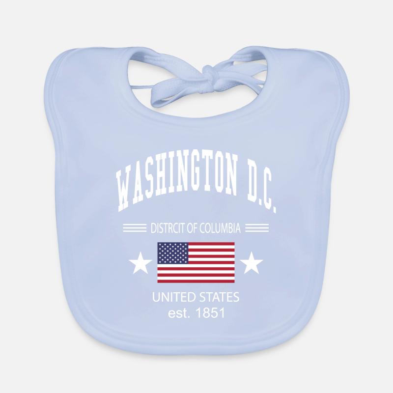 Washington DC Organic Baby Bibs