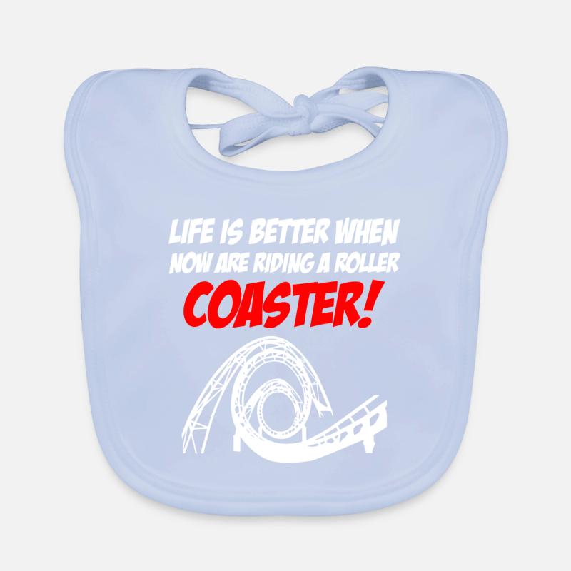 Riding Roller Coaster Baby Bio-Lätzchen