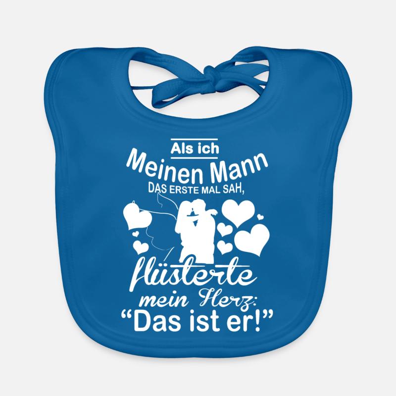 Ich liebe meinen Mann - Ehemann Baby Bio-Lätzchen