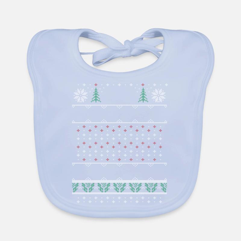 Laid de Noël Pull Bavoir bio Bébé
