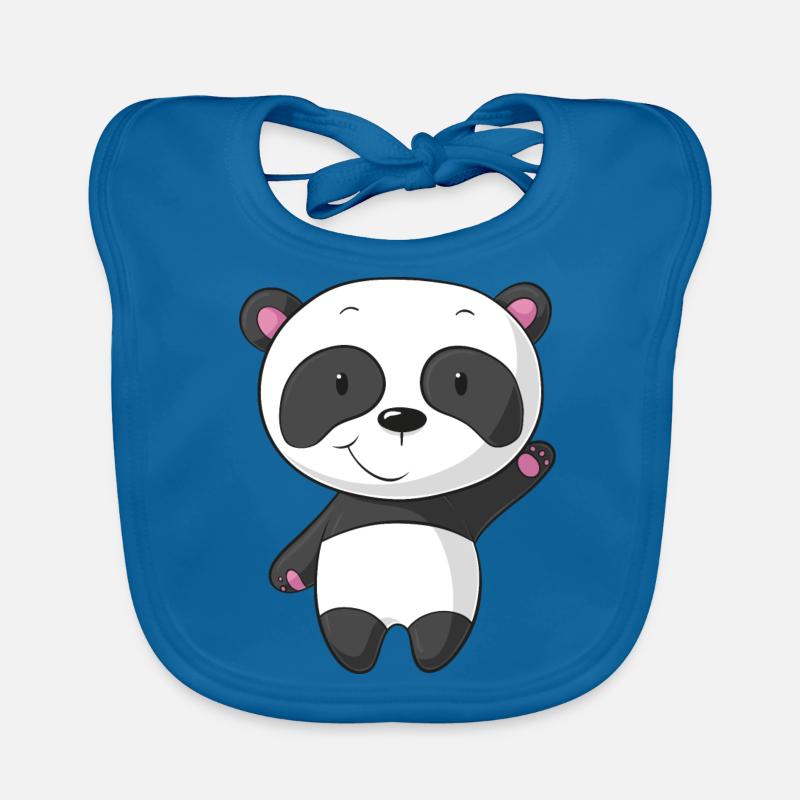 Winkender Comic Panda Baby Bio-Lätzchen