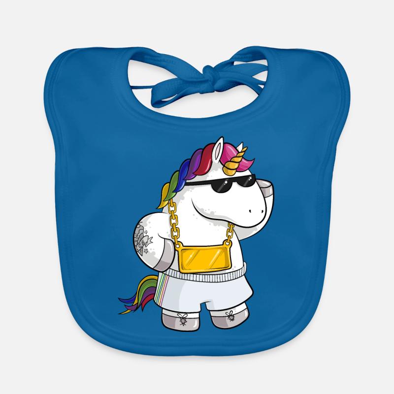 Unique Comic Einhorn Baby Bio-Lätzchen