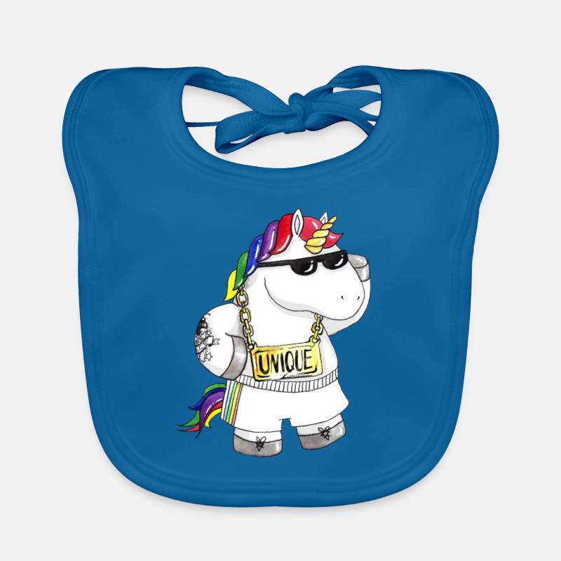 Unique Comic Einhorn Baby Bio-Lätzchen