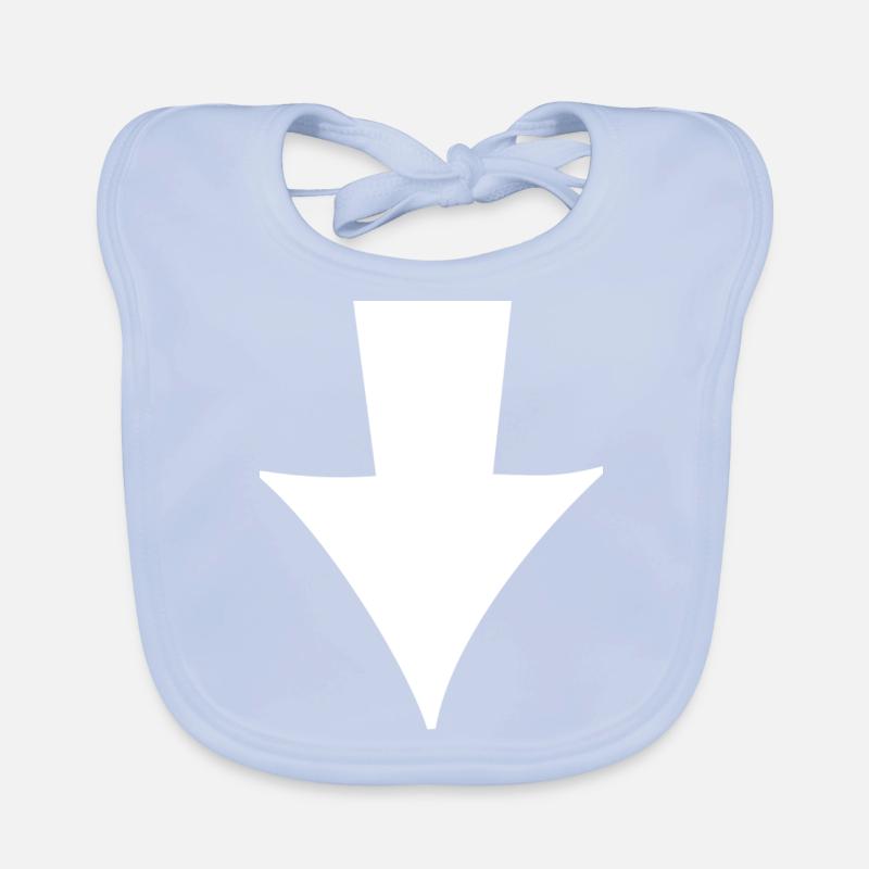 Flèche blanche Bavoir bio Bébé