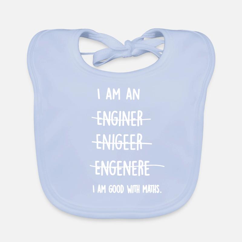Funny engineer student math physics gift Organic Baby Bibs