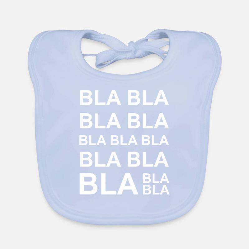Bla bla bla - babring, talking, woman, gift Organic Baby Bibs