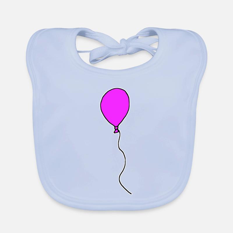 Pinker Luftballon Baby Bio-Lätzchen
