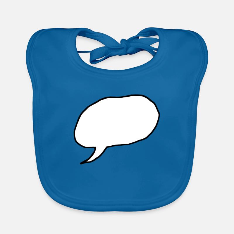 speech bubble Organic Baby Bibs