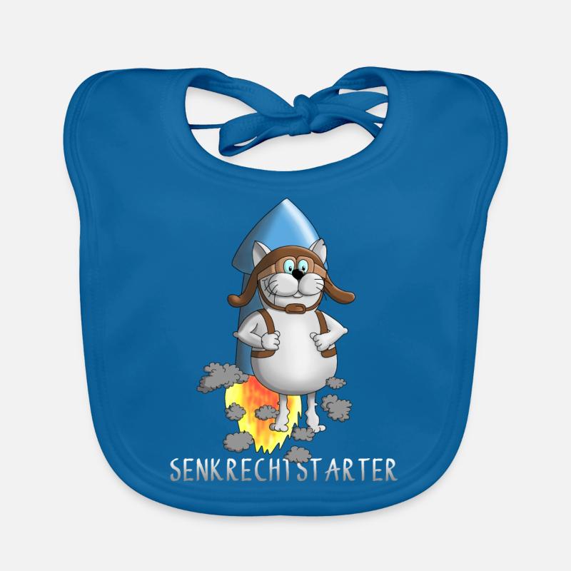 Funny rocket - take off - takeoff Organic Baby Bibs