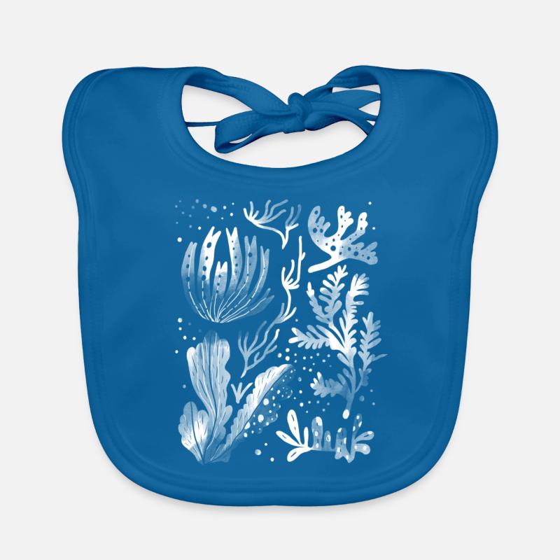 Algae underwater diving Organic Baby Bibs