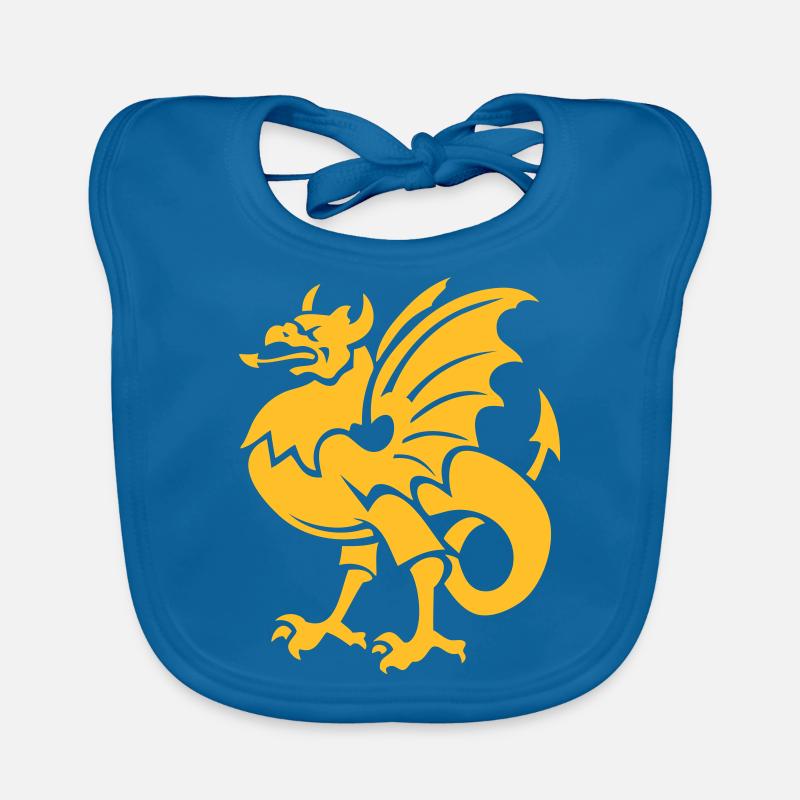 fantasy creature griffin drawing Bornholm Organic Baby Bibs