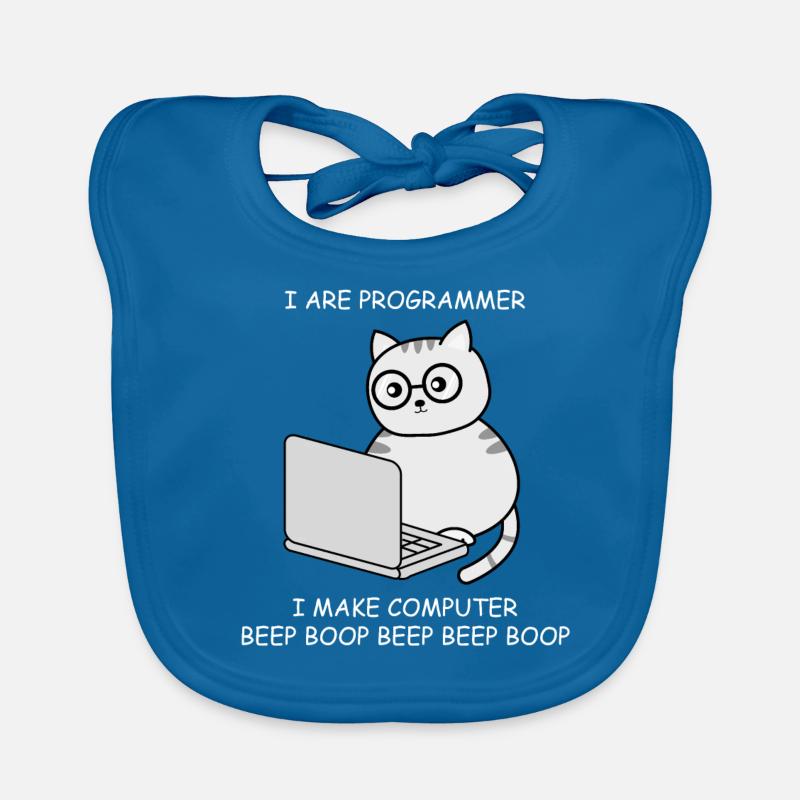Informatiker Informatik Programmieren Ingenieur - Baby Bio-Lätzchen - Pfauenblau