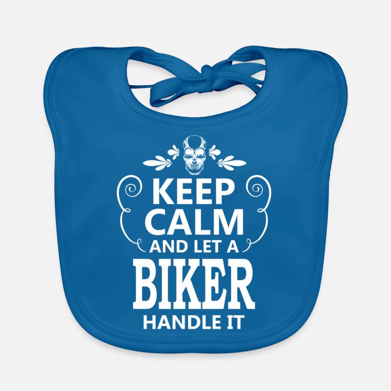 Biker Geschenkidee cool lustig Spruch Motorrad fun Baby Bio-Lätzchen