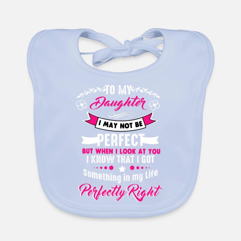An Tochter Geschenk von Mutter Vater Baby Bio-Lätzchen