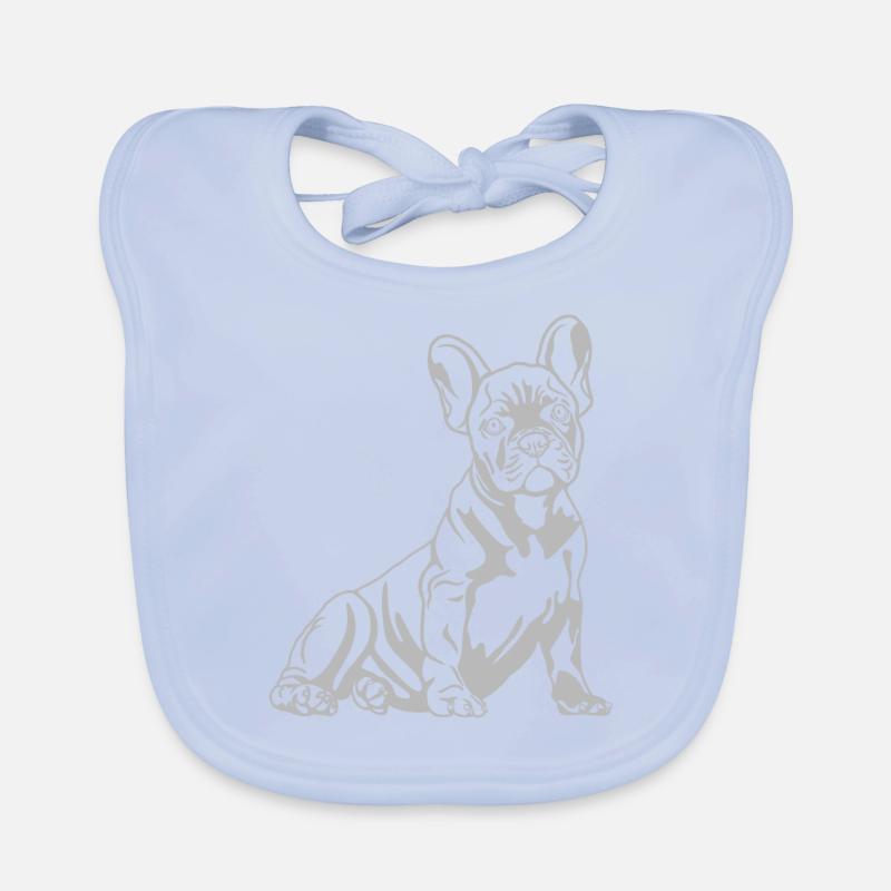 chiot bouledogue français Bavoir bio Bébé