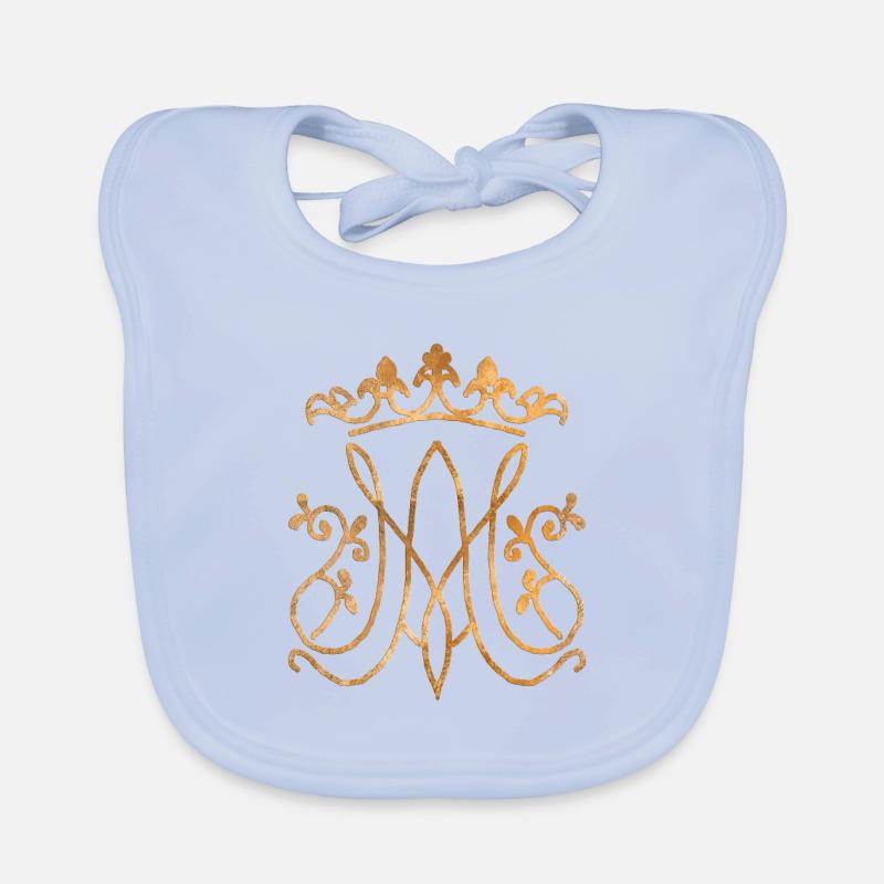Ave Maria Monogramm Baby Bio-Lätzchen