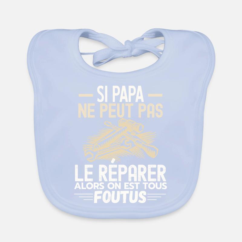 Papa bricoleur Bavoir bio Bébé