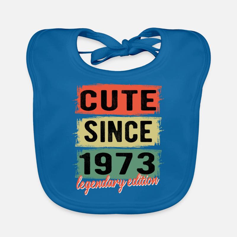 Awesome since 1973 Geburtstag Geschenk Baby Bio-Lätzchen