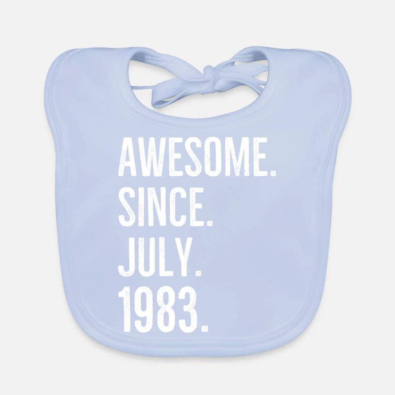 Awesome seit Juli 1983 Baby Bio-Lätzchen