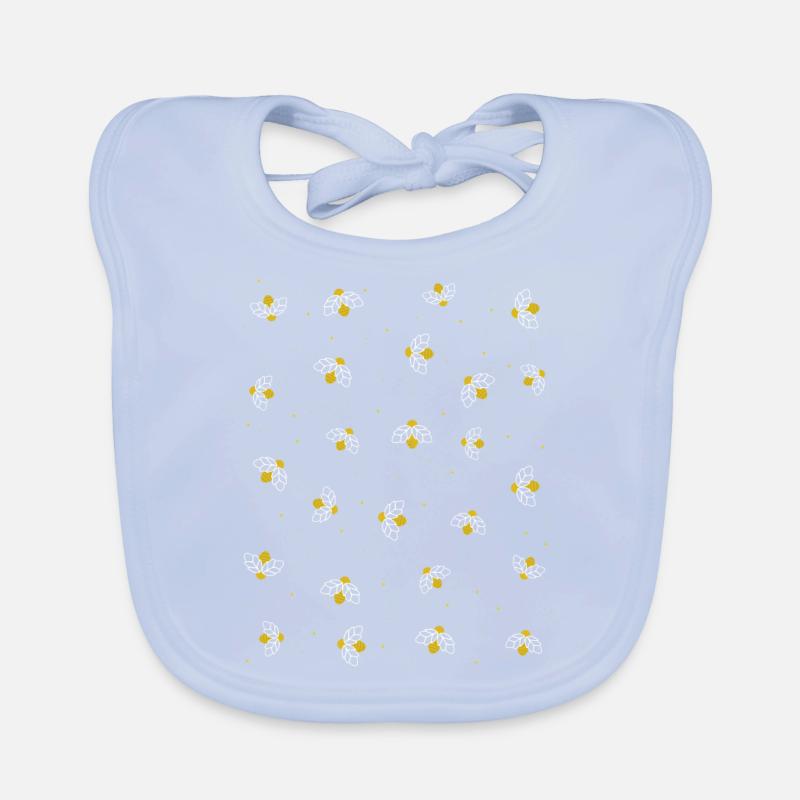 Fireflies flying around Organic Baby Bibs
